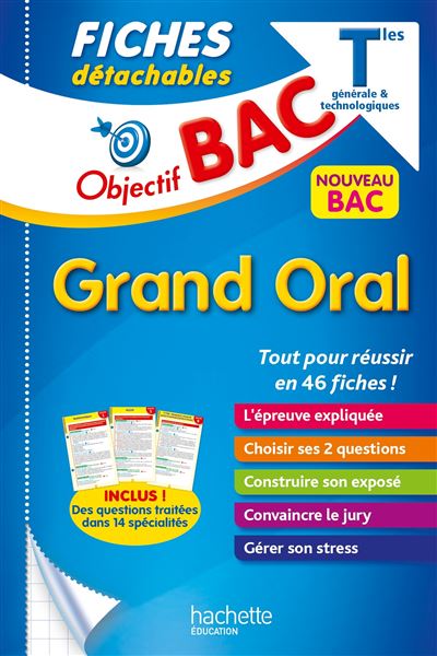 Objectif Bac - Fiches Le Grand oral du Bac - Isabelle De Lisle - broché