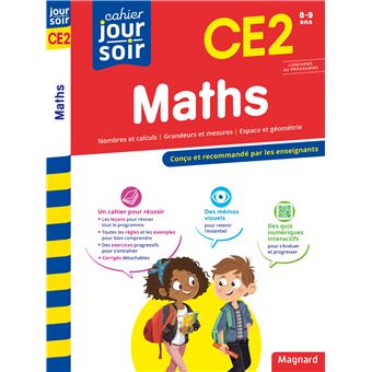 Cahier Du Jour Cahier Du Soir Maths Ce2 Cycle 2 Workbook - 