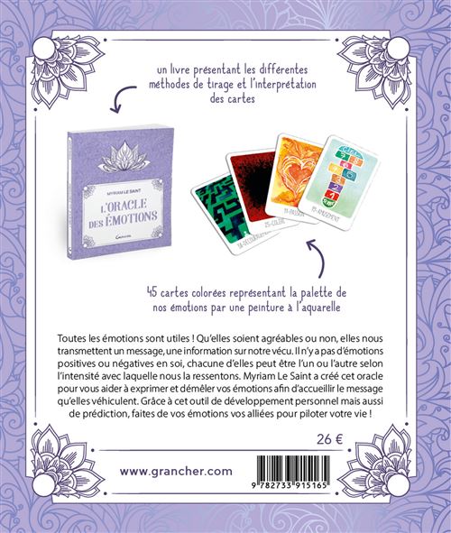 L'Oracle de la Révélation - Apaiser ses émotions (jeu de cartes  divinatoires)