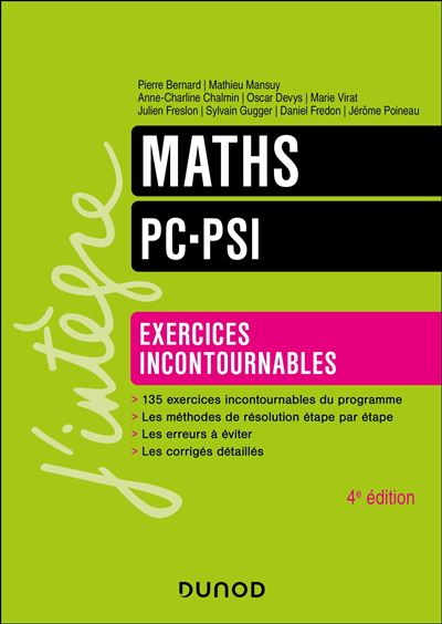 Mathématiques Exercices incontournables PC-PSI