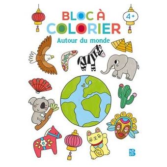 Bloc à colorier nouveau style: Autour du monde