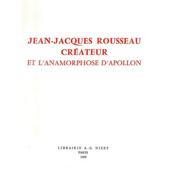 Jean-Jacques Rousseau créateur