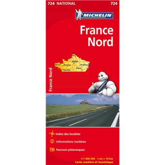 France Nord Frankrijk Noord Echelle 1 1 000 000 Broche Collectif Michelin Achat Livre Fnac