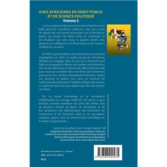 Vues africaines de droit public et de science politique