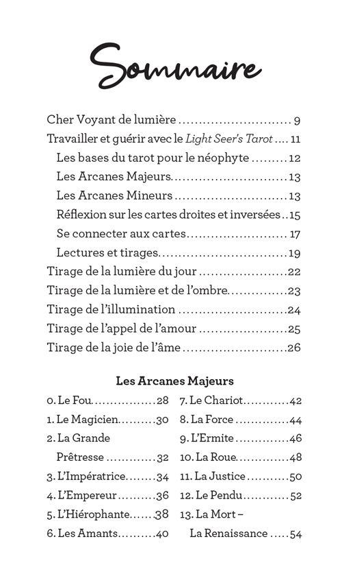  Light Seer's tarot - Edition française: COFFRET CONTENANT UN  TAROT DE 78 CARTES ET D UN LIVRE EXPLICATIF EN COULEURS DE: 9791094878675:  Chris-Anne: Books