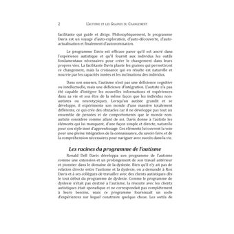 L'autisme et les graines du changement