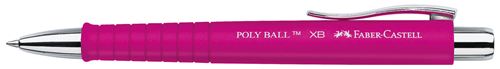 Stylo à bille Faber Castell Poly Ball XB Corps rose Bleu