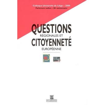 Questions régionales et citoyenneté européenne - 1
