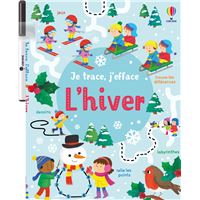 L'hiver - Je trace, j'efface - dès 3 ans