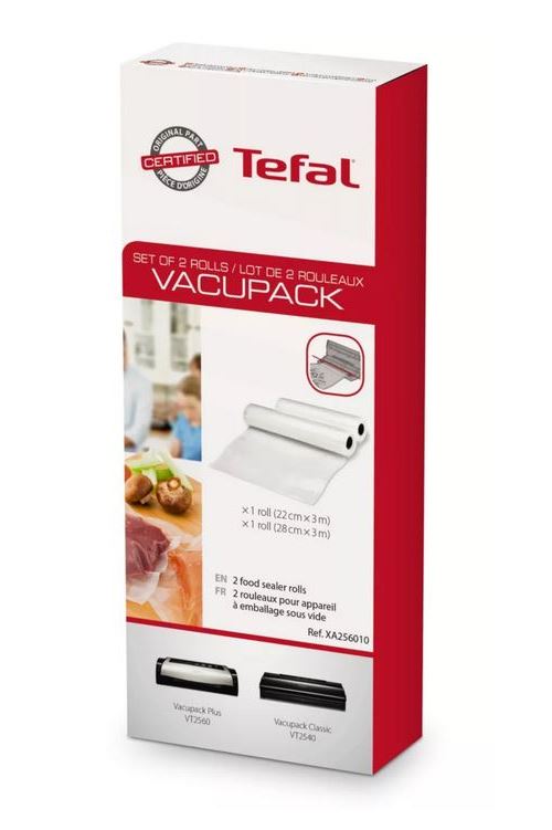 2 Rouleaux pour Emballage Sous Vide Tefal Xa256010