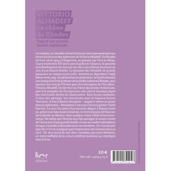 Le chêne de Rhodes - Saga d'une grande famille sépharade