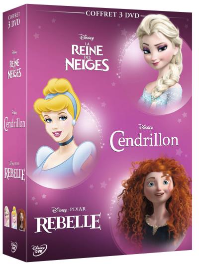 La Reine des Neiges + Cendrillon + Rebelle Tripack DVD
