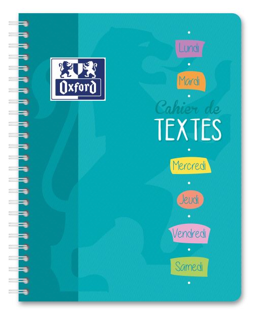 OXFORD CAH TEXTE SPIRALE 17X22 148P