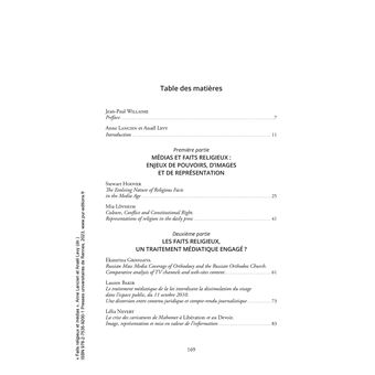 Faits religieux et médias