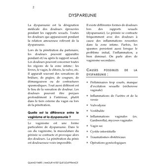 Quand faire l'amour n'est que souffrance