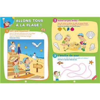 Sami et Julie - 100 Jeux de vacances - De la Moyenne à la Grande Section - Cahier de vacances 2023