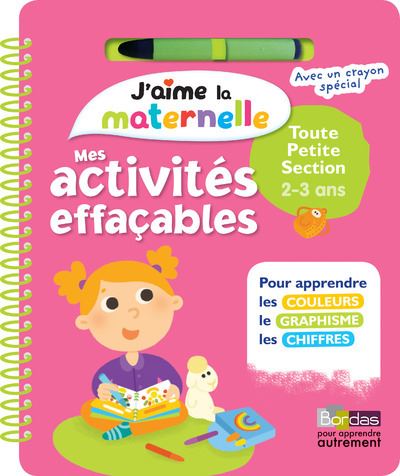 Mes activités effaçables Toute petite section