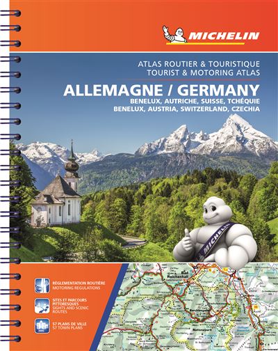 Atlas routier Allemagne Autriche