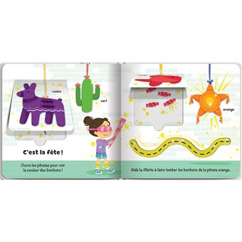 Sur la trace des couleurs - Effets matières, tracés et rabats - Tout-carton dès 18 mois