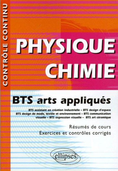 Physique Chimie BTS des métiers de l'art