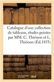 Catalogue d'une collection de tableaux, études peintes et aquarelles