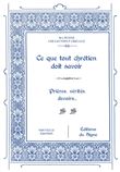 Ce que tout chrétien doit savoir