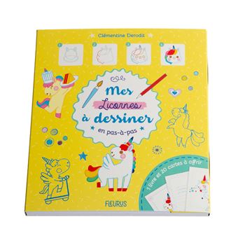 Mes licornes à dessiner en pas à pas