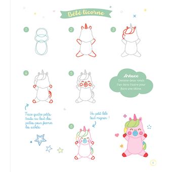 Mes licornes à dessiner en pas à pas