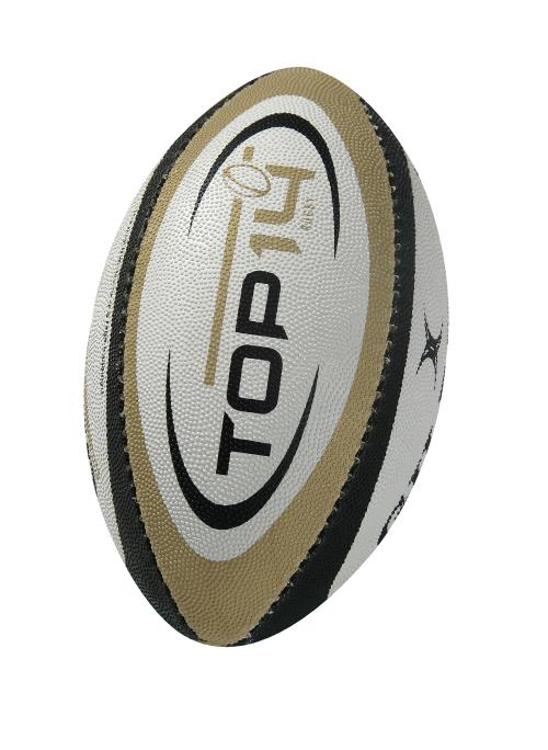 Ballon de rugby Gilbert Ballon g-tr4000 top 14 Blanc Taille : 5