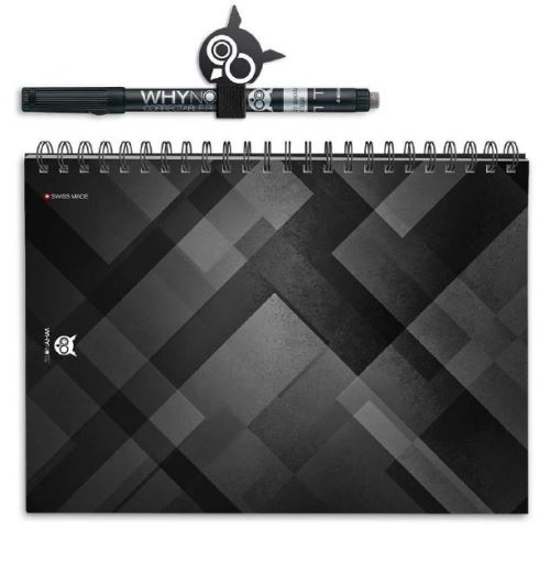 WhyNote Eco Carbon A5 Tagebuch mit Stift