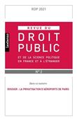 Revue du droit public et de la science politique en France et à l'étranger N°2-2021