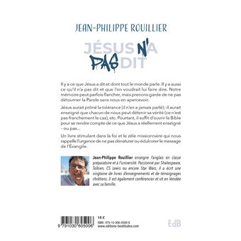 Jésus n’a pas dit