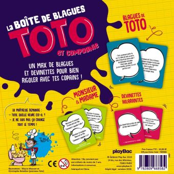 Boîte Quiz - La boîte de blagues Toto et compagnie