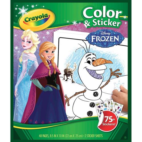 Album de coloriage et autocollants Crayola Frozen La Reine des Neiges