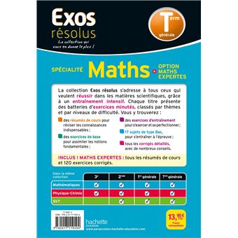 Exos Résolus Spécialité Maths (+ Maths expertes) Terminale