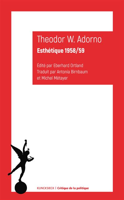 Esthétique 1958/59 - Theodor Wiesengrund Adorno - broché