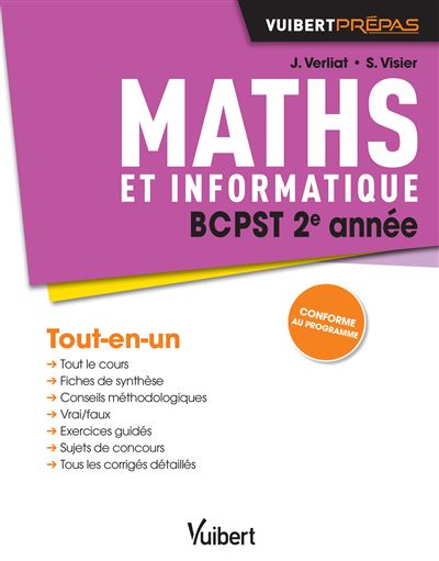Maths BCPST 2e année - Jérôme Verliat - broché