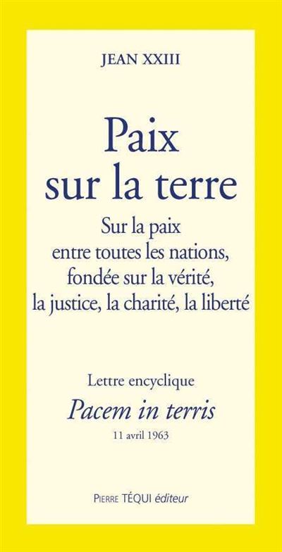 Pacem in Terris, lettre encyclique