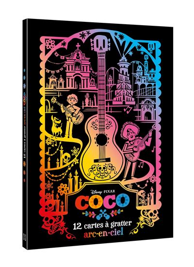 12 cartes à gratter Arc-en-ciel