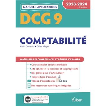 DCG 9 - Comptabilité : Manuel et Applications 2023-2024