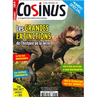 Cosinus n° 226 Les grandes extinctions - mai 2020