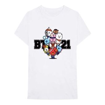 T-Shirt BTS Dream Team Blanc Unisex