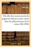 Du rôle des mouvements du pigment rétinien et des cônes dans les phénomènes de la vision