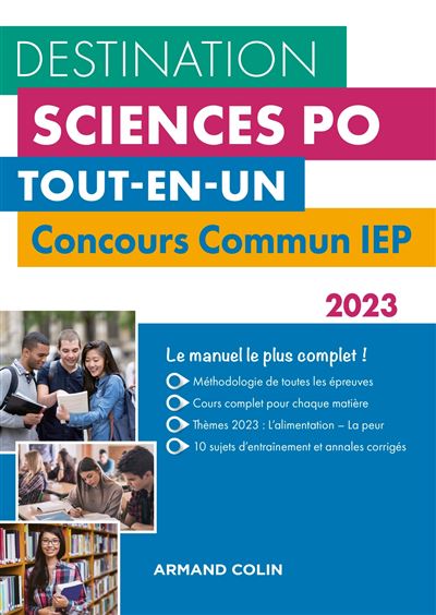 Destination Sciences Po Concours Commun Iep 2023 Tout En Un 2023