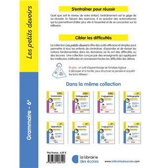 Les petits devoirs - Grammaire 6e