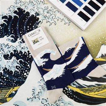 Chaussettes Curator Socks Hokusai Great Wave