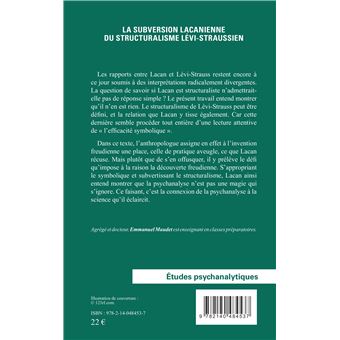 La subversion lacanienne du structuralisme lévi-straussien