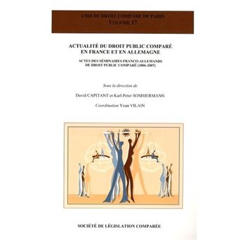 Actualité du droit public comparé en france et en allemagne