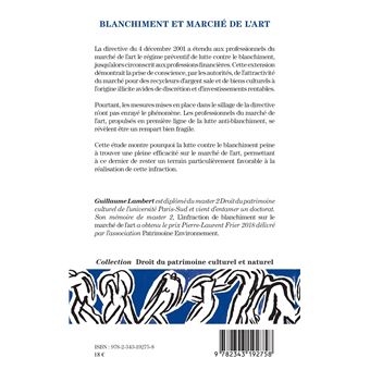 Blanchiment et marché de l'art