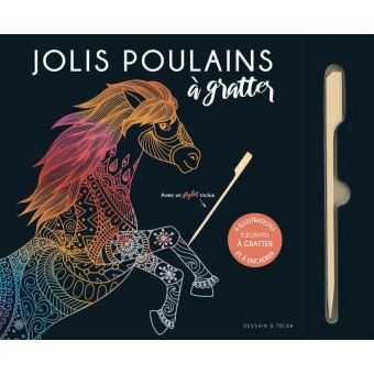 Jolis poulains à gratter